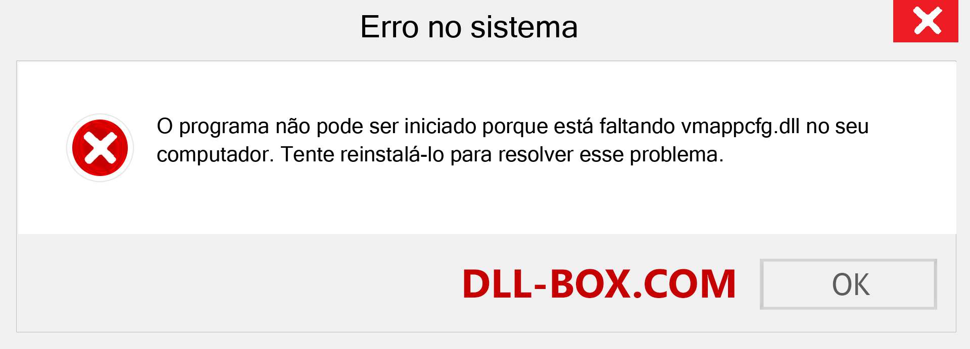 Arquivo vmappcfg.dll ausente ?. Download para Windows 7, 8, 10 - Correção de erro ausente vmappcfg dll no Windows, fotos, imagens